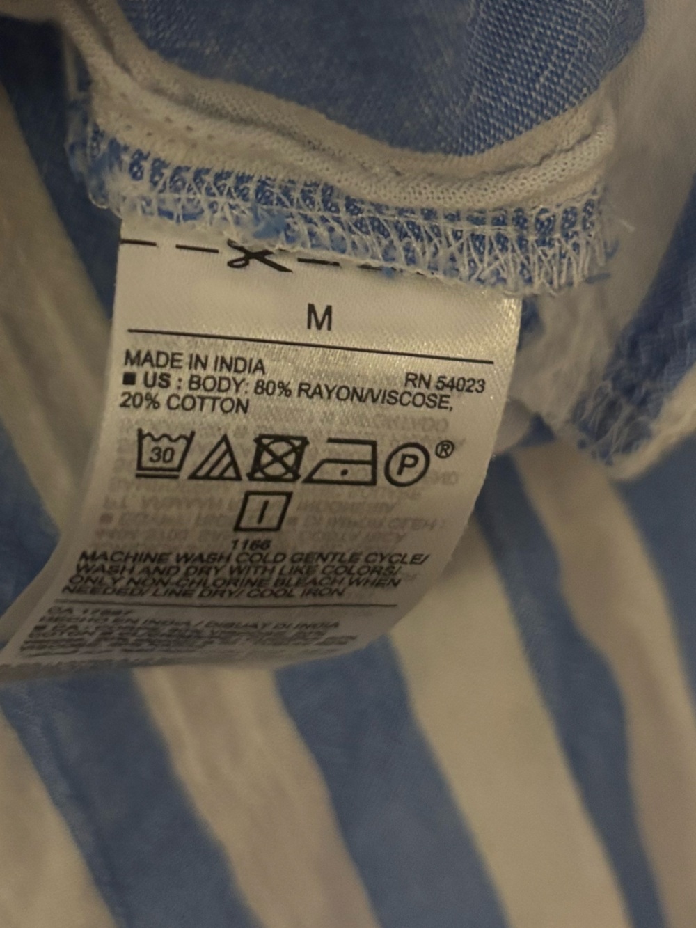 Old Navy Blue &White Striped Midi Flowy Sundress Size Medium - Picture 8 of 9